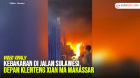 VIDEO: Kebakaran di Jalan Sulawesi, Depan Klenteng Xian Ma Makassar