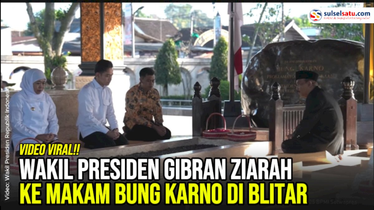 VIDEO: Wakil Presiden Gibran Ziarah ke Makam Bung Karno di Blitar