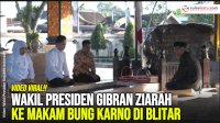 VIDEO: Wakil Presiden Gibran Ziarah ke Makam Bung Karno di Blitar