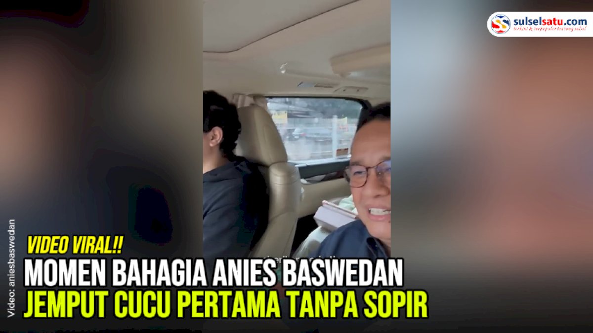 VIDEO: Momen Bahagia Anies Baswedan Jemput Cucu Pertama Tanpa Sopir