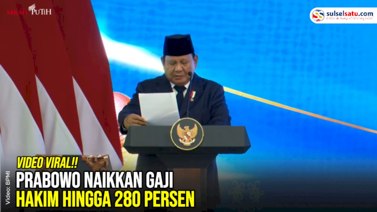 VIDEO: Prabowo Naikkan Gaji Hakim hingga 280 Persen