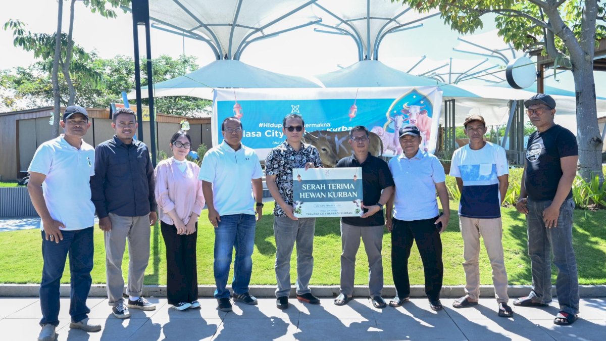 Hari Raya Iduladha 1446 H, FKS Land-Tallasa City Kurban 5 Ekor Sapi