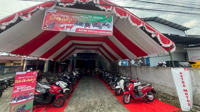 Pameran motor Honda dalam momen Hari Raya Iduladha. Foto: Istimewa. 