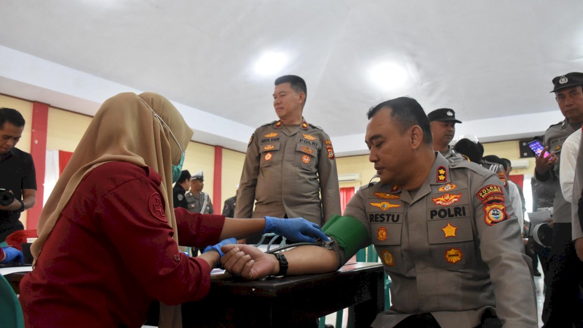 Jelang Hari Bhayangkara ke-79, Polres Bulukumba Gelar Bakti Kesehatan Donor Darah