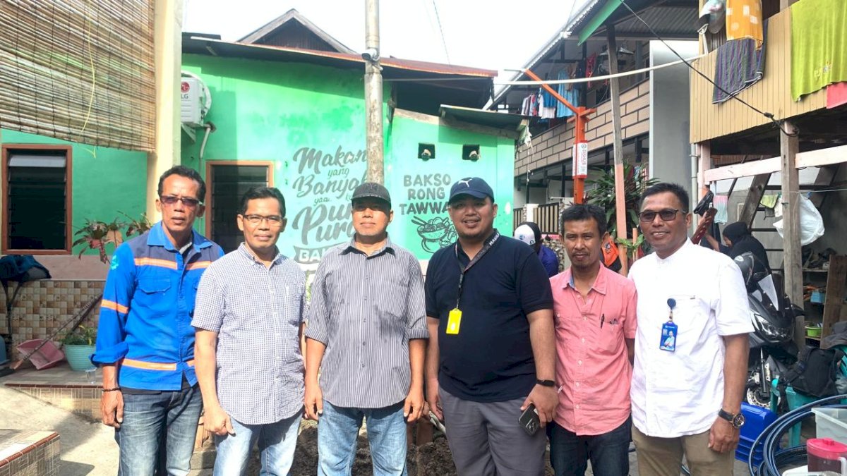 Realisasi Cepat Program MULIA, Wilayah Pelayanan II PDAM Pasang Lima Titik Sambungan Gratis