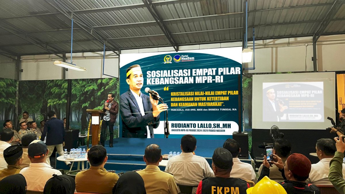Sosialisasi Empat Pilar, Rudianto Lallo Ajak Warga Perkuat Kesadaran Hukum