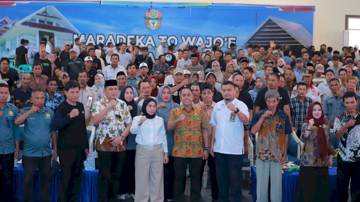 Dukung Peningkatan Panen, Ratusan Petani Wajo Antusias Hadiri Rembuk Tani