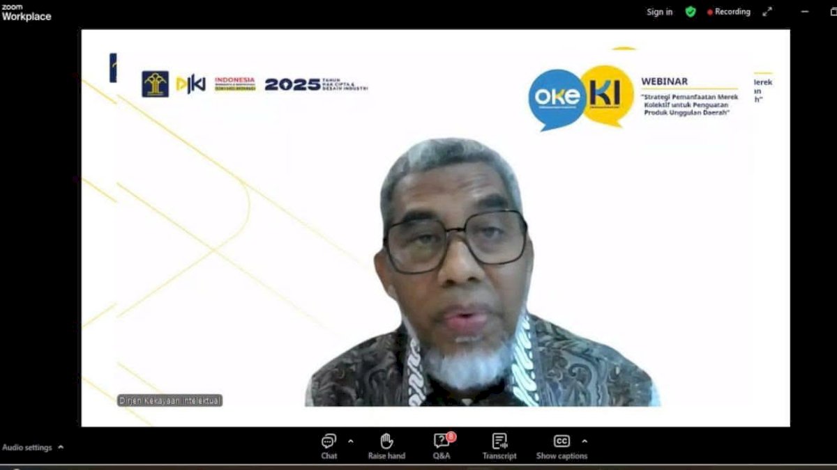 DJKI Dorong Pemanfaatan Merek Kolektif untuk Penguatan Produk Unggulan Daerah