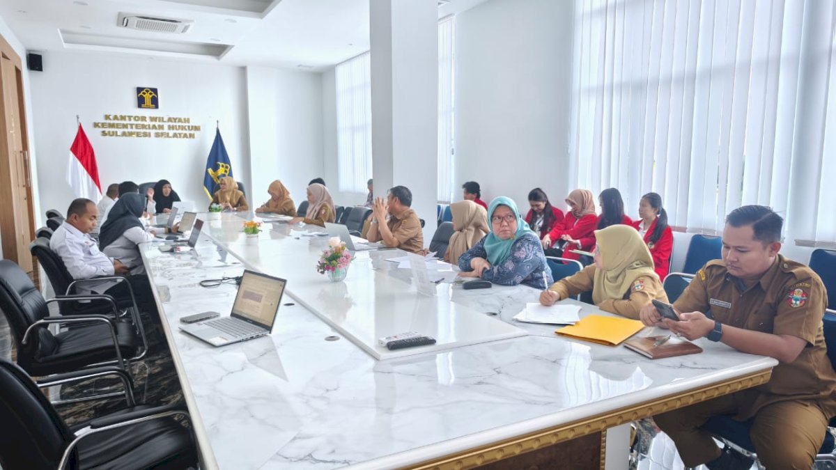 Empat Rancangan Peraturan Bupati Wajo Telah Diharmonisasi Kanwil Kemenkum Sulsel