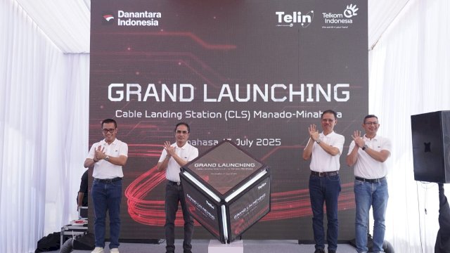Launching Cable Landing Station Minahasa yang siap perkuat konektivitas Asia Pasifik. Foto: Istimewa.