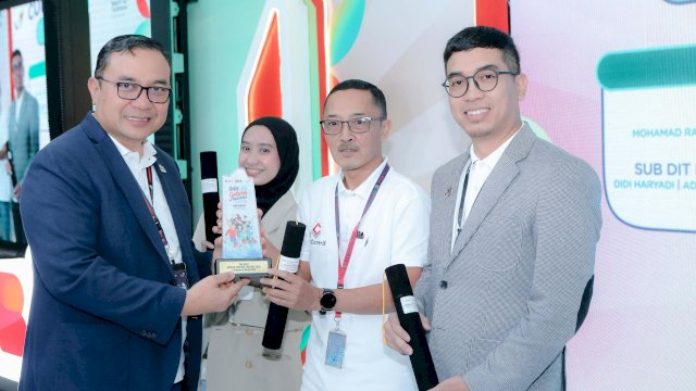 Penggiat budaya perusahaan yang mendapat apresiasi dari Telkom. Foto: Istimewa.