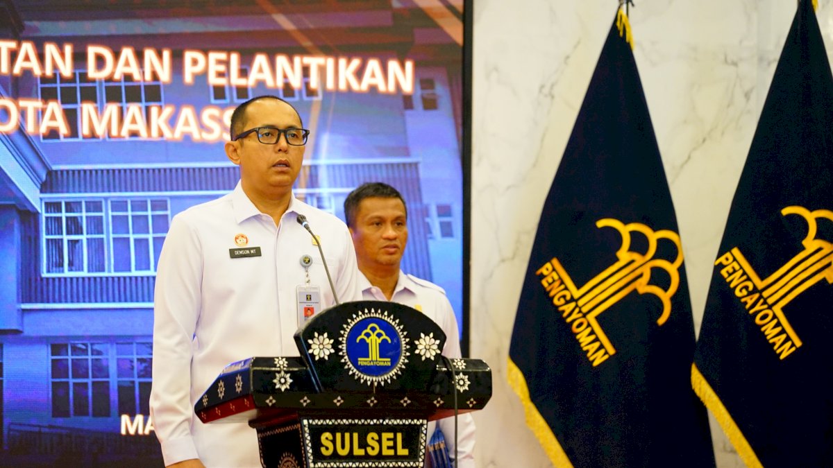 Menjamin Kelangsungan Layanan, Kanwil Kemenkum Sulsel Lantik Notaris Pengganti Makassar