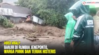 VIDEO: Banjir di Rumbia Jeneponto, Warga Panik dan Teriak Histeris