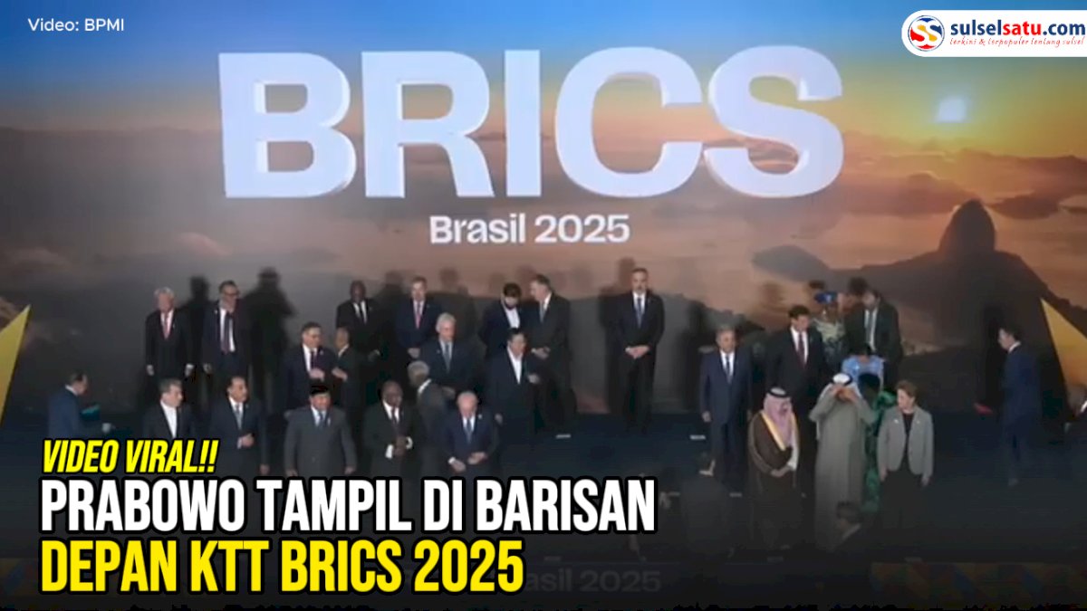 VIDEO: Prabowo Tampil di Barisan Depan KTT BRICS 2025