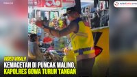 VIDEO: Kemacetan di Puncak Malino, Kapolres Gowa Turun Tangan
