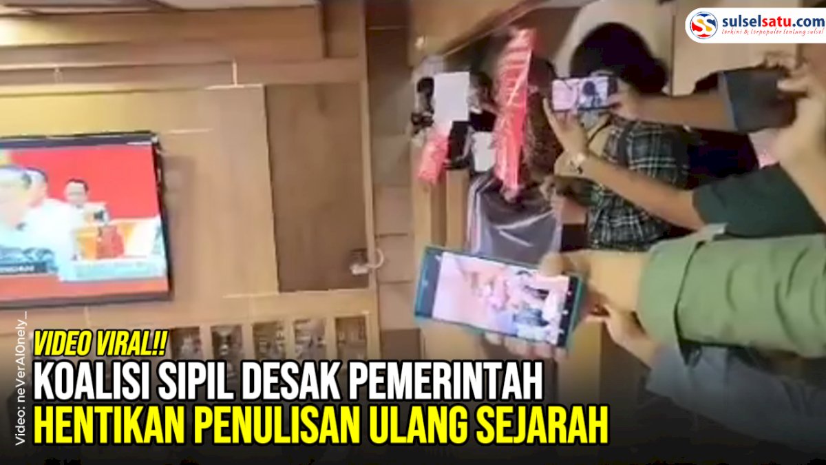 VIDEO: Koalisi Sipil Desak Pemerintah Hentikan Penulisan Ulang Sejarah
