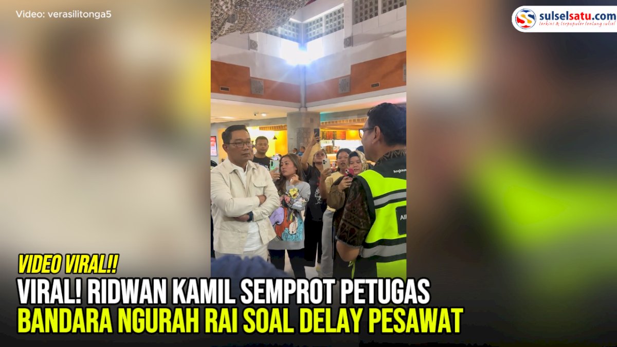 VIDEO: Viral! Ridwan Kamil Semprot Petugas Bandara Ngurah Rai soal Delay Pesawat