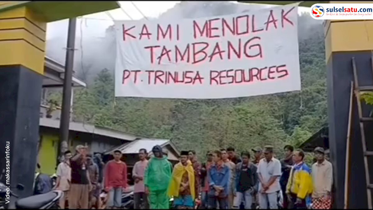 VIDEO: Warga Desa Terasa Tolak Tambang Emas PT Trinusa di Sinjai