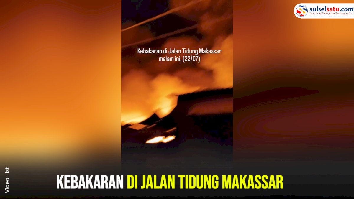 VIDEO: Kebakaran di Jalan Tidung Makassar