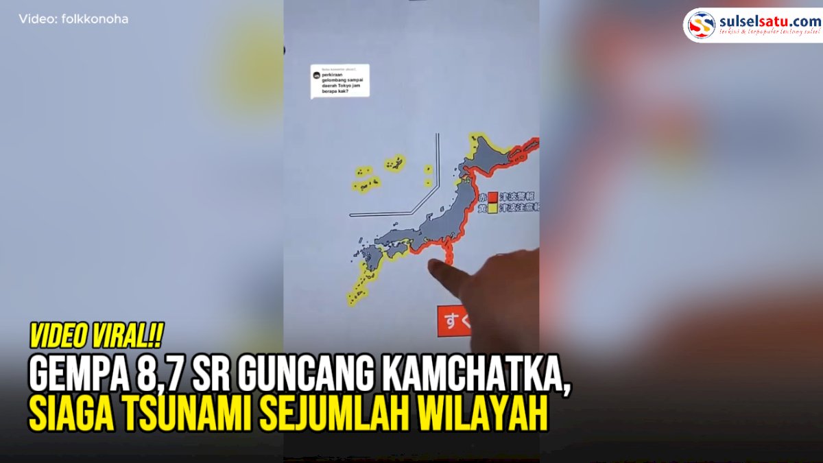 VIDEO: Gempa 8,7 SR Guncang Kamchatka, Siaga Tsunami Sejumlah Wilayah