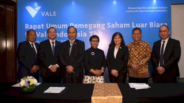 PT Vale menggelar RUPSLB dan mengumumkan susunan direksi baru. Foto: Istimewa.