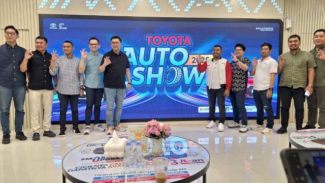 Foto bersama usai press conference Kalla Toyota Auto Show 2025. Foto: Istimewa.