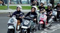 Asmo Sulsel Kembali Gelar Scoopy Velocreativity, Ajak Komunitas Scoopy Keliling Kota Makassar