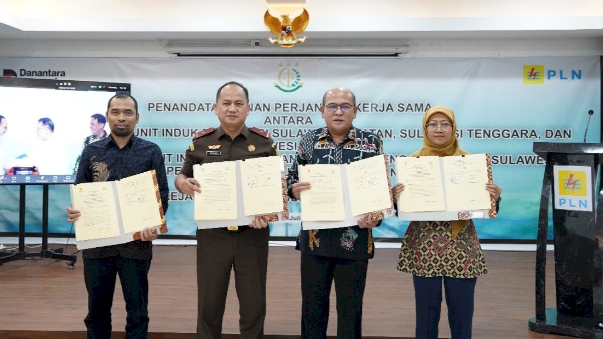 Dukung Pembangunan Infrastruktur, PLN dan Kejaksaan Tinggi se-Sulawesi Teken PKS