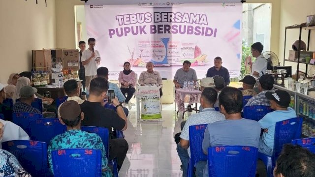 Sosialisasi Pupuk Indonesia dan Kementan percepatan petani tebuh pupuk bersubsidi. Foto: Istimewa.