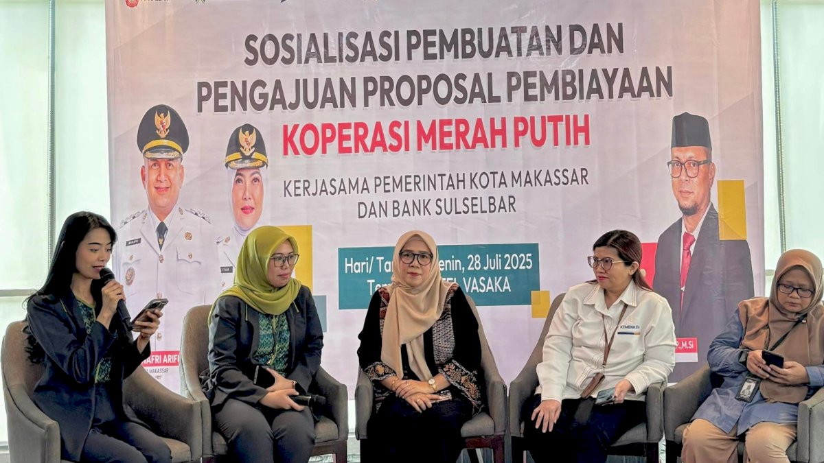Bank Sulselbar Sosialisasi Pengajuan Pembiayaan kepada Pengurus Koperasi Merah Putih di Makassar
