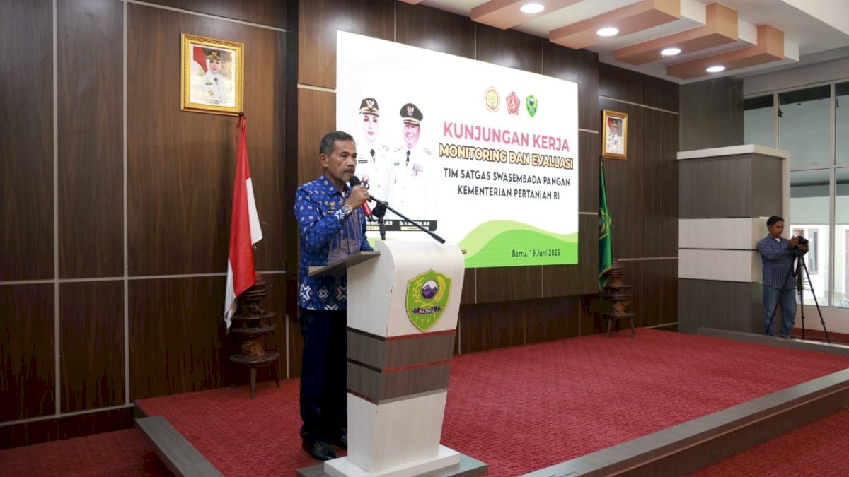 Pj Sekda Abu Bakar Sebut Barru Siap Dukung Ketahanan Pangan