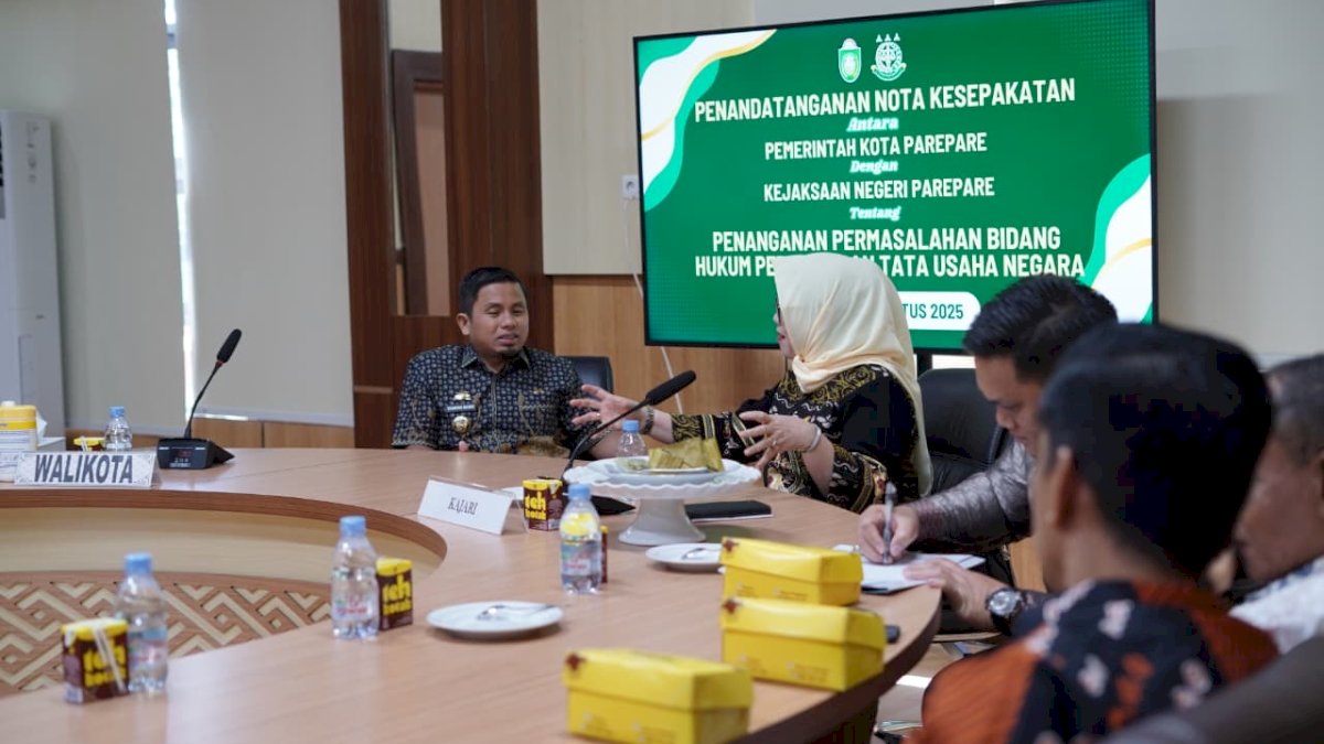 Pemkot Parepare dan Kejari Teken MoU, Perkuat Tata Kelola Pemerintahan Berbasis Hukum