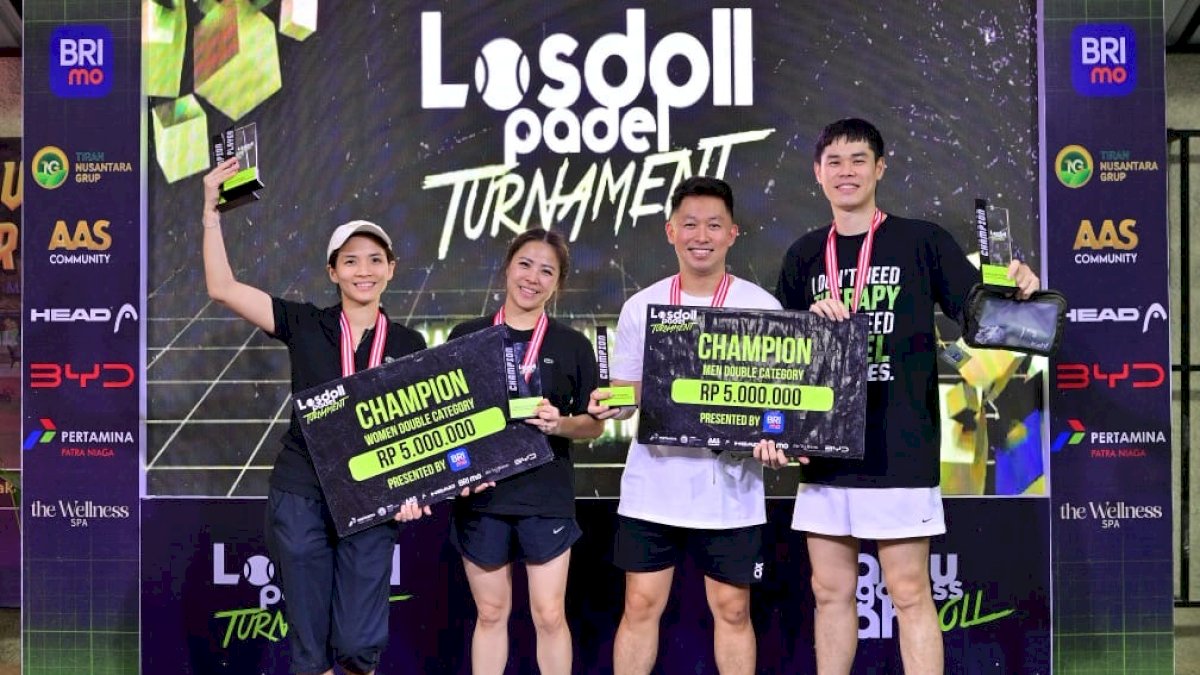 Losdoll Padel Turnamen Vol. 1 Bertabur Hadiah Rp20 Juta