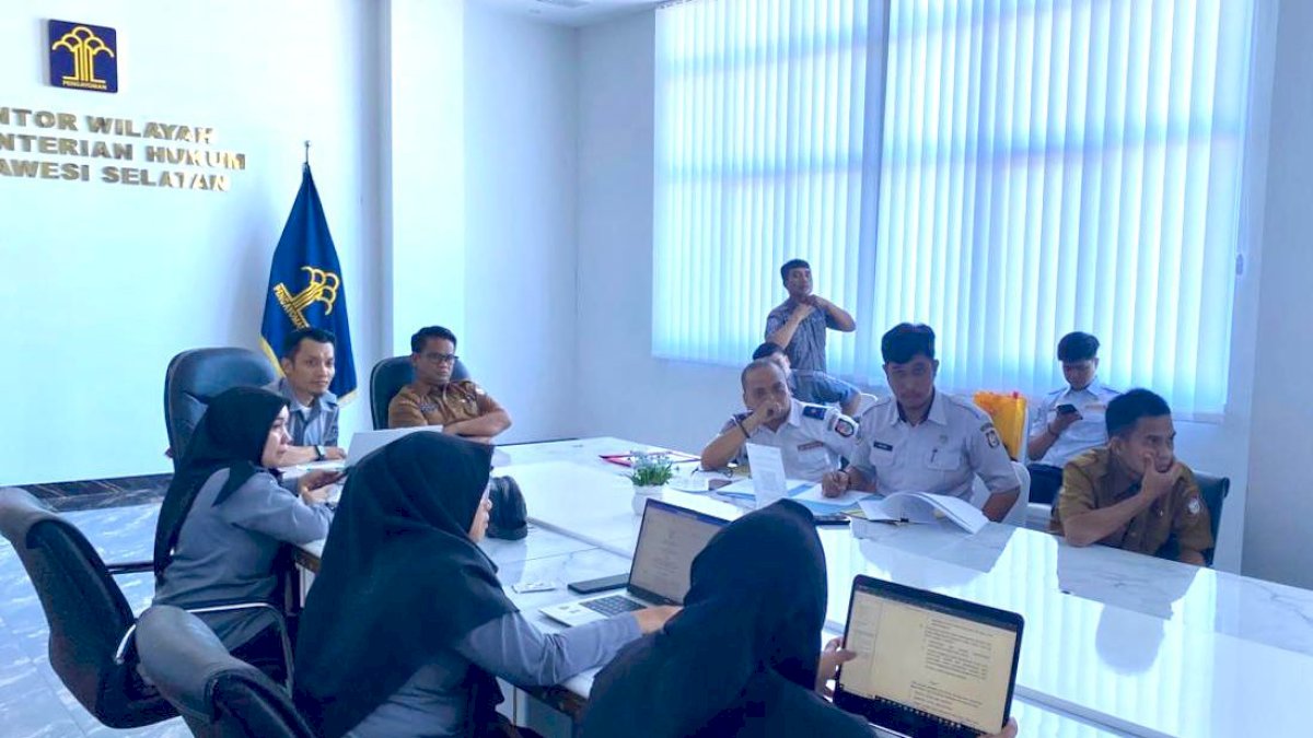 Kanwil Kemenkum Sulsel Harmonisasi Ranperwali Kota Makassar, Dua Diantaranya Dikembalikan