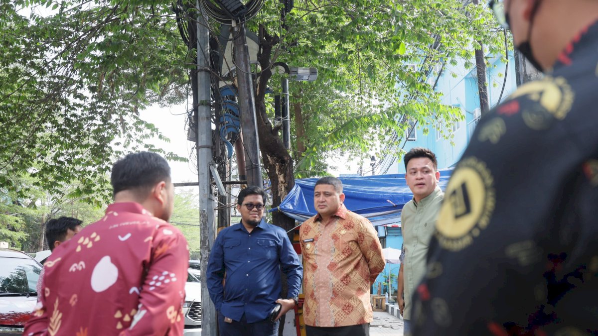 Sidak Kabel Fiber Optik yang Semrawut, Munafri Ultimatum Penyedia Layanan Internet Tanpa Izin