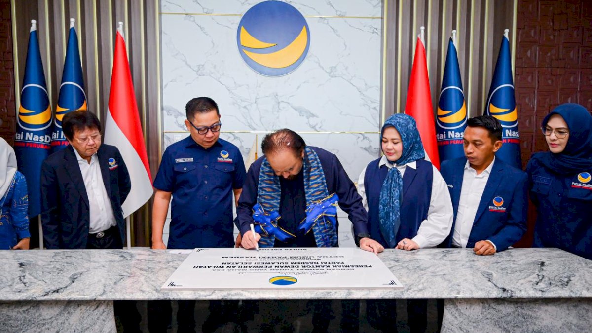 Surya Paloh Bangga NasDem Sulsel Miliki Kantor DPW Terbesar se-Indonesia