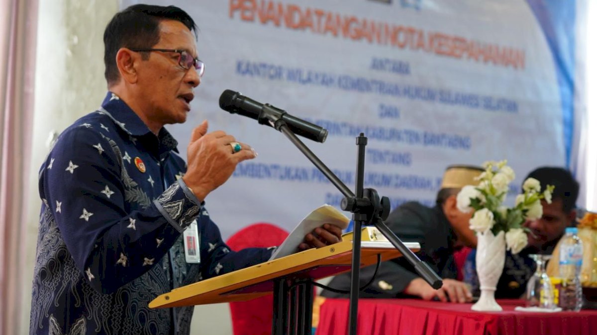 Kakanwil Andi Basmal Apresiasi Pemkab Bantaeng Hadirkan Pos Bantuan Hukum di 24 Desa