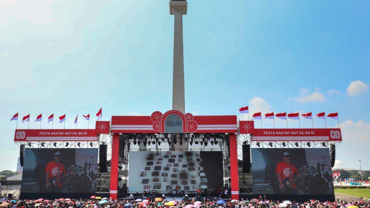 Gelar Panggung Hiburan di Monas, BRI Turut Sukseskan Pesta Rakyat & Karnaval HUT ke-80 RI