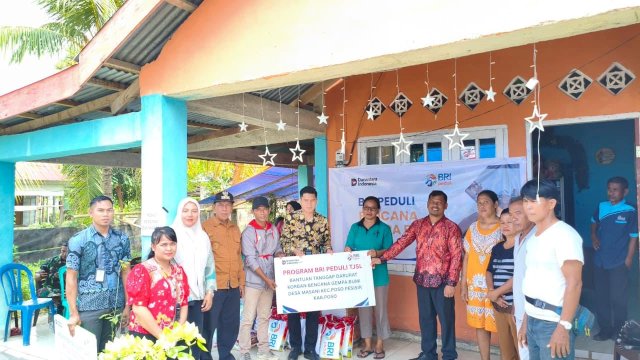 BRI Peduli salurkan bantuan tanggap bencana di Poso. Foto: Istimewa.