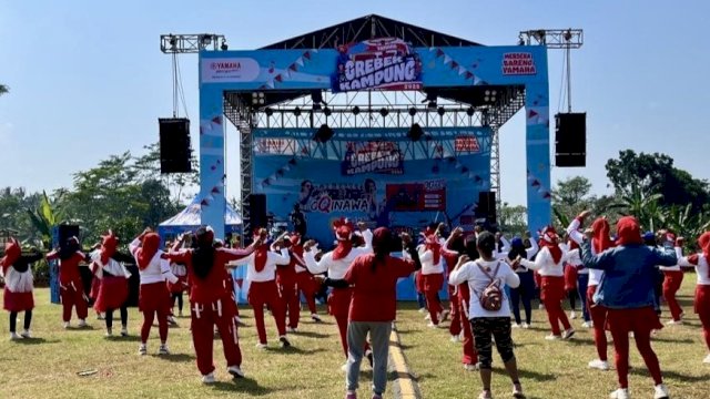 Grebek Kampung Yamaha dalam semangat Hari Kemerdekaan RI ke-80. Foto: Istimewa.