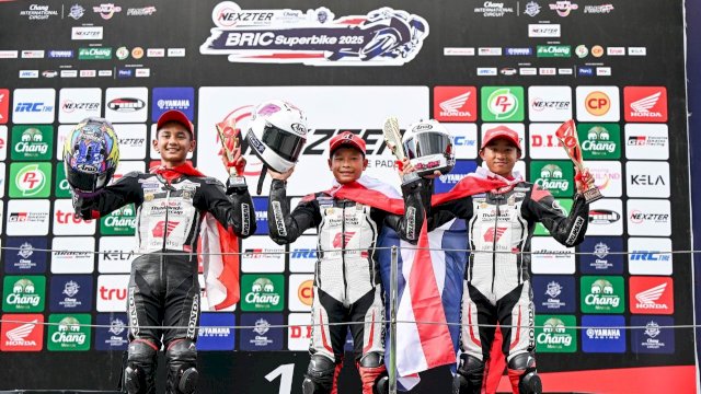Pembalap muda binaan AHRT berhasil raih podium. Foto: Istimewa.