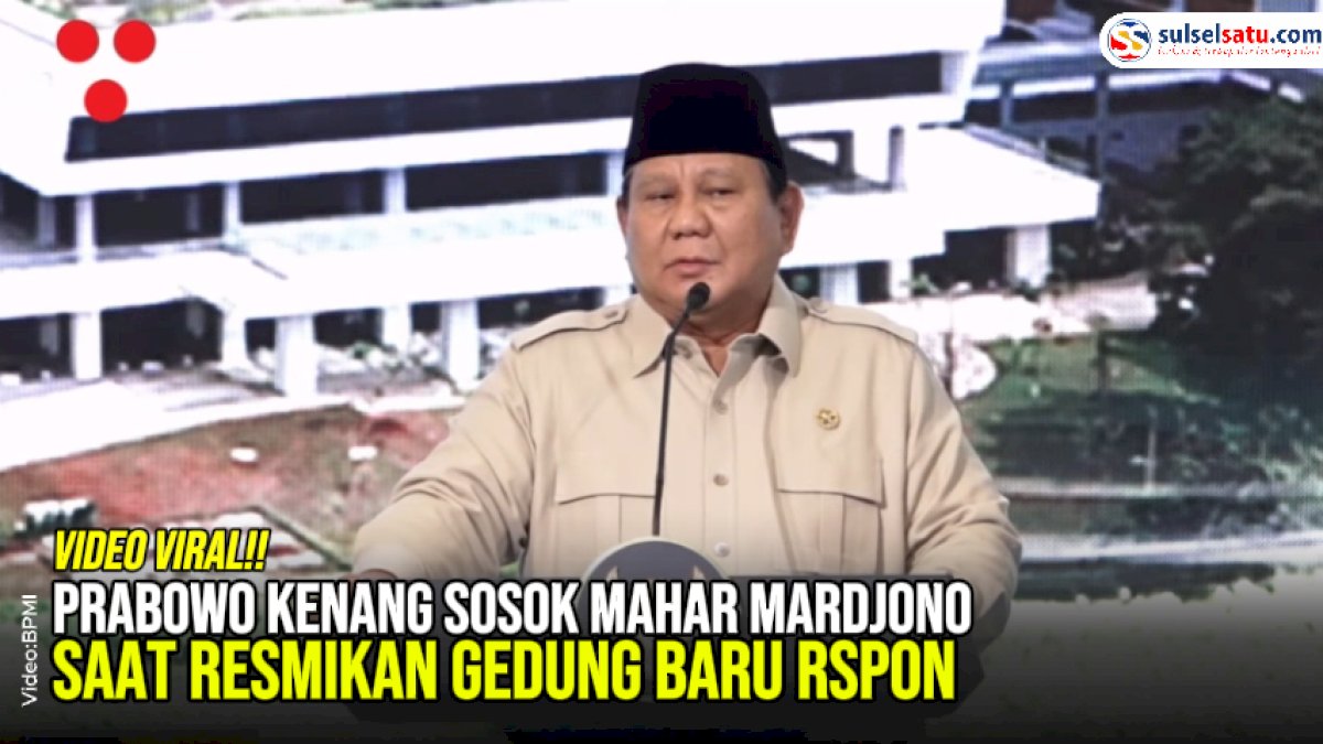 VIDEO: Prabowo Kenang Sosok Mahar Mardjono saat Resmikan Gedung Baru RSPON