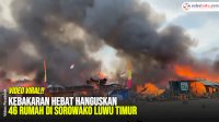 VIDEO: Kebakaran Hebat Hanguskan 46 Rumah di Sorowako Luwu Timur