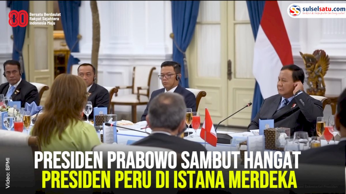 VIDEO: Presiden Prabowo Sambut Hangat Presiden Peru di Istana Merdeka