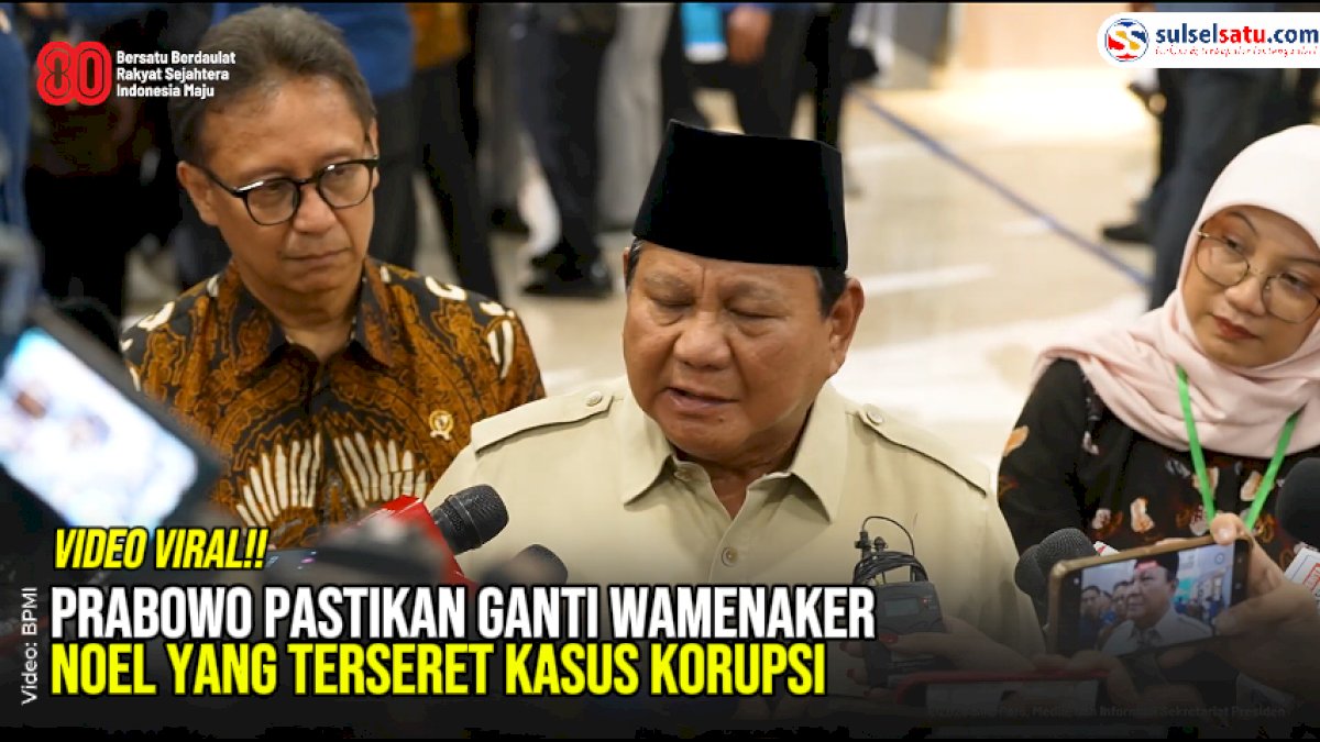 VIDEO: Prabowo Pastikan Ganti Wamenaker Noel yang Terseret Kasus Korupsi