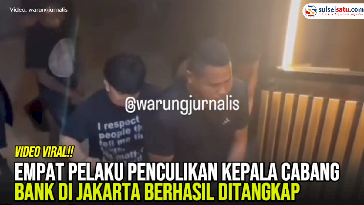 VIDEO: Empat Pelaku Penculikan Kepala Cabang Bank di Jakarta Berhasil Ditangkap