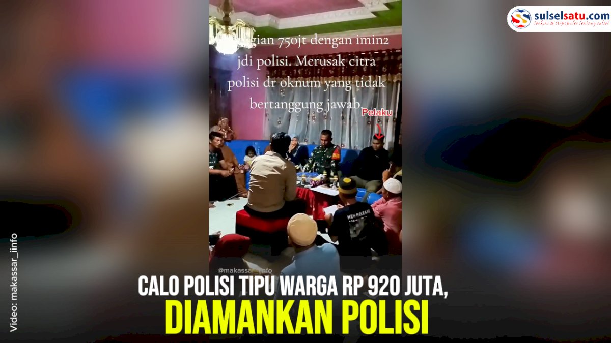 VIDEO: Calo Polisi Tipu Warga Rp 920 Juta, Diamankan Polisi