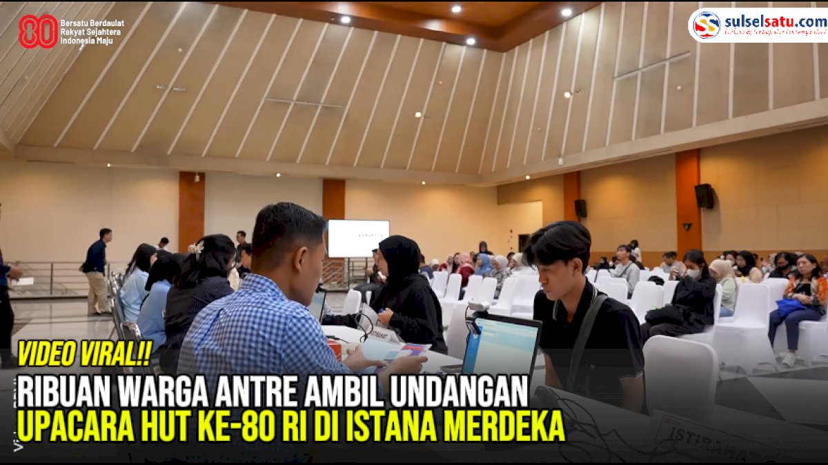 VIDEO: Ribuan Warga Antre Ambil Undangan Upacara HUT ke-80 RI di Istana Merdeka