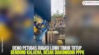 VIDEO: Petugas Irigasi Luwu Timur Tutup Bendung Kalaena, Desak Diakomodir PPPK