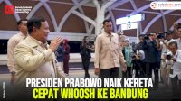 VIDEO: Presiden Prabowo Naik Kereta Cepat Whoosh ke Bandung